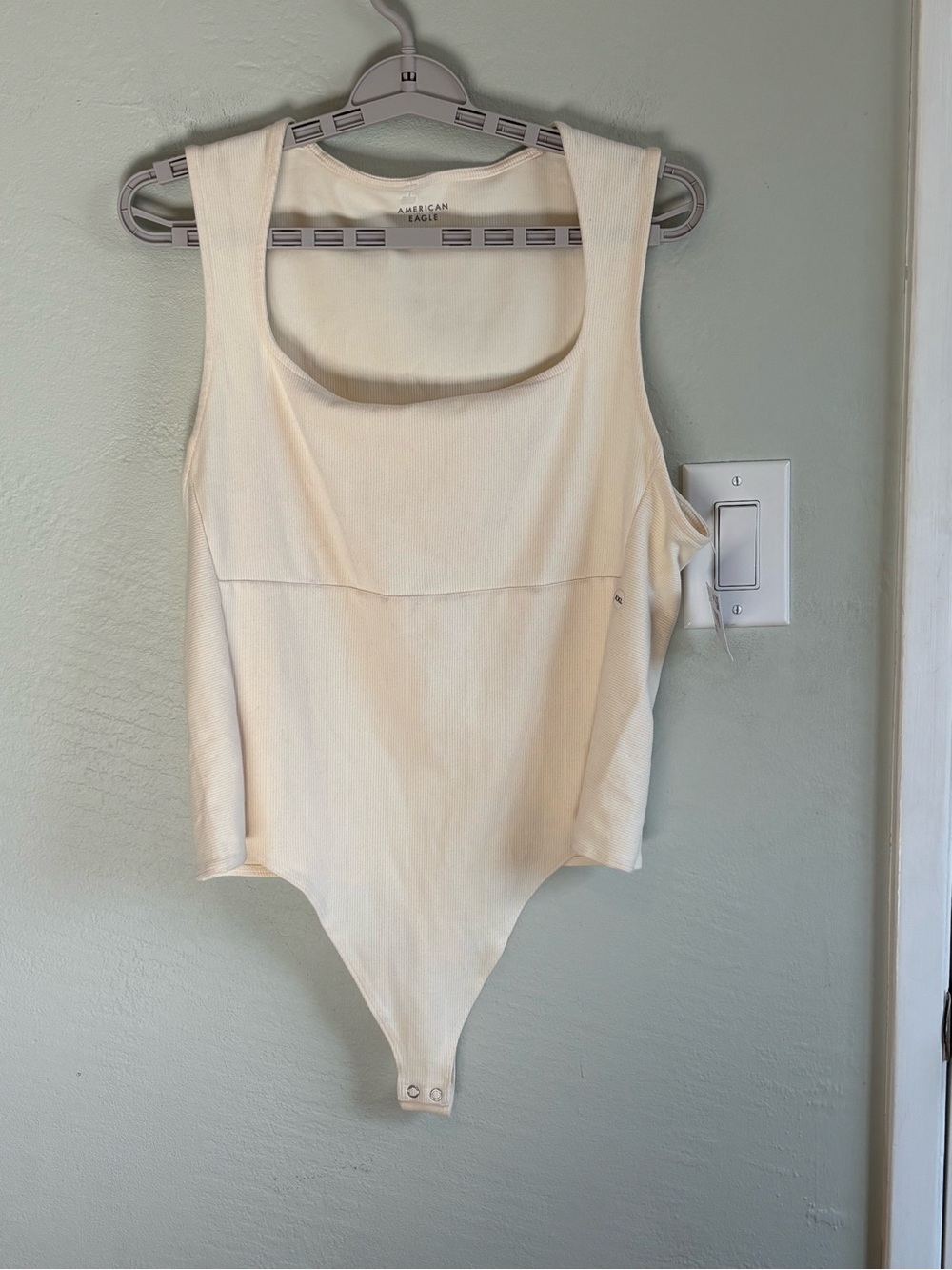 Bundle 2/$30! NEW American Eagle XXL US 18 Cream Bodysuit Tank  Off White